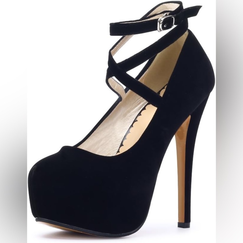 New!! Chic Black Women's High Heel Pumps Size 6.5